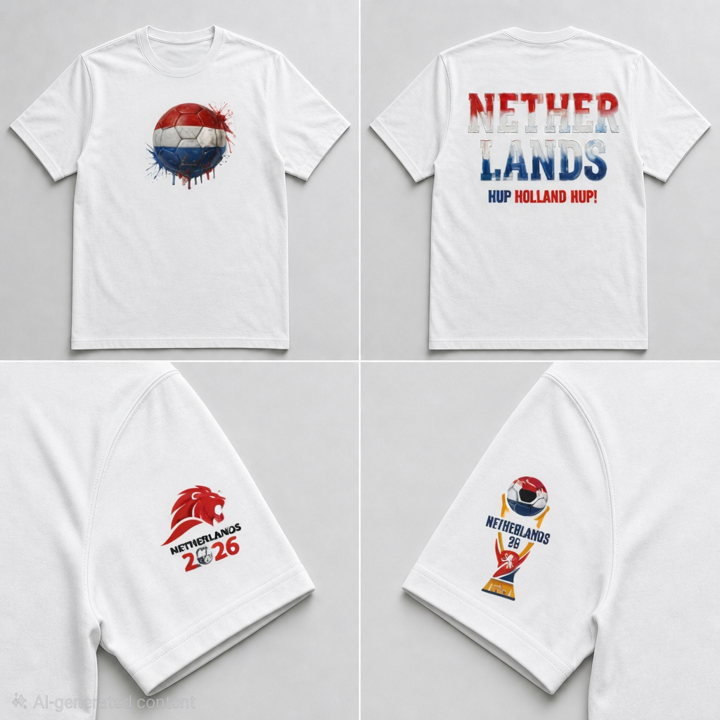 Soccer 2026 Supporter Tee – Handcrafted Impasto Art