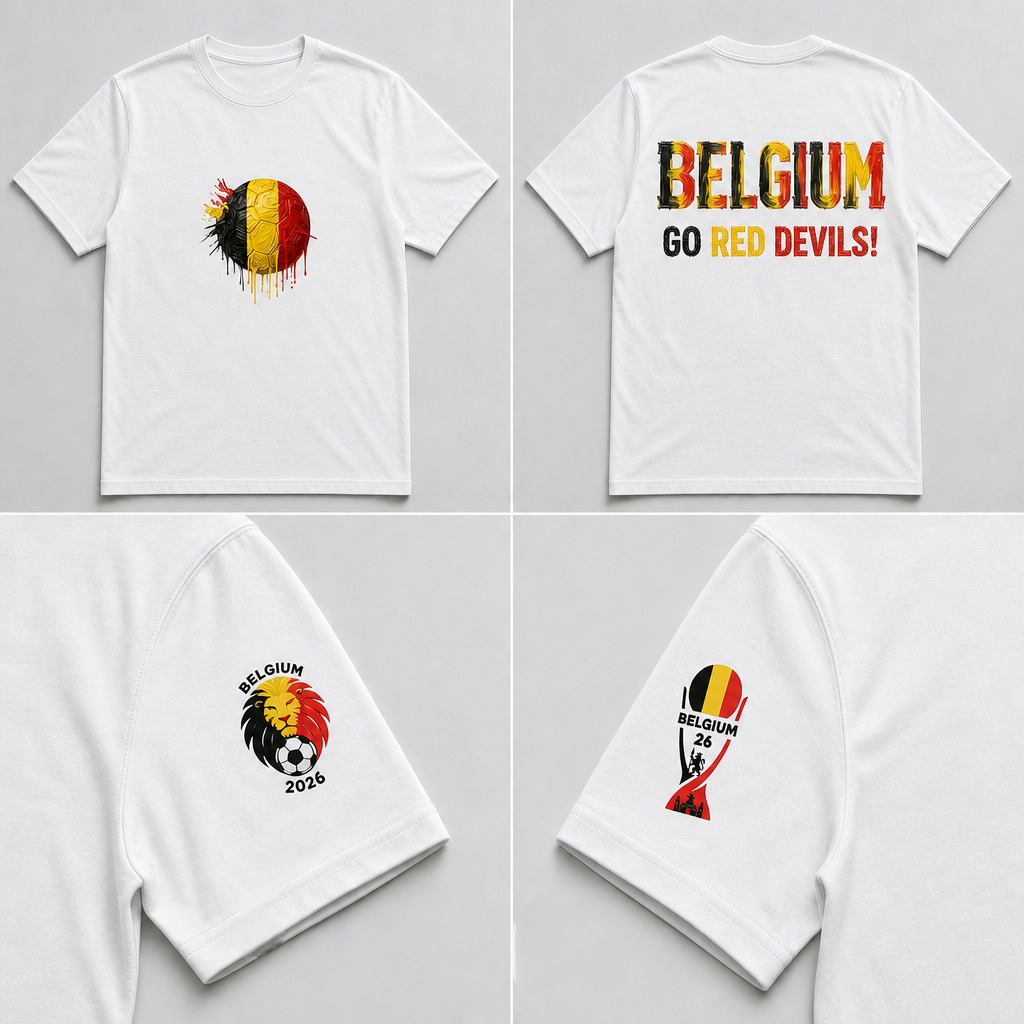 Soccer 2026 Supporter Tee – Handcrafted Impasto Art