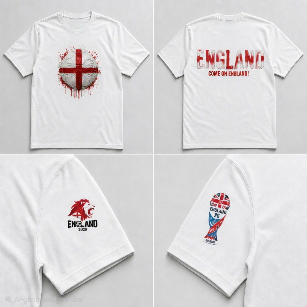Soccer 2026 Supporter Tee – Handcrafted Impasto Art