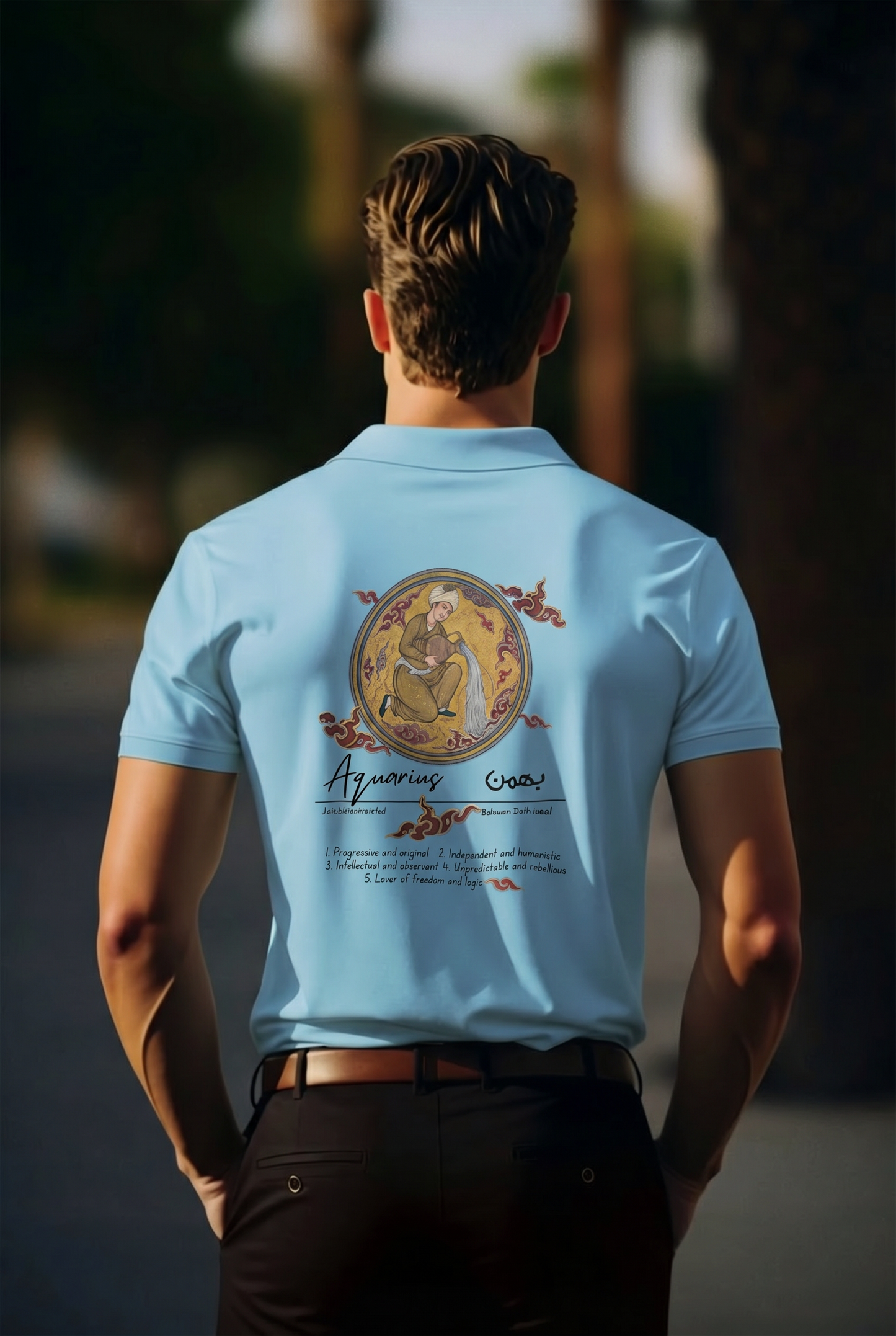 Amiel Zodiac Heritage: Aquarius - Premium ChromaSoft Polo