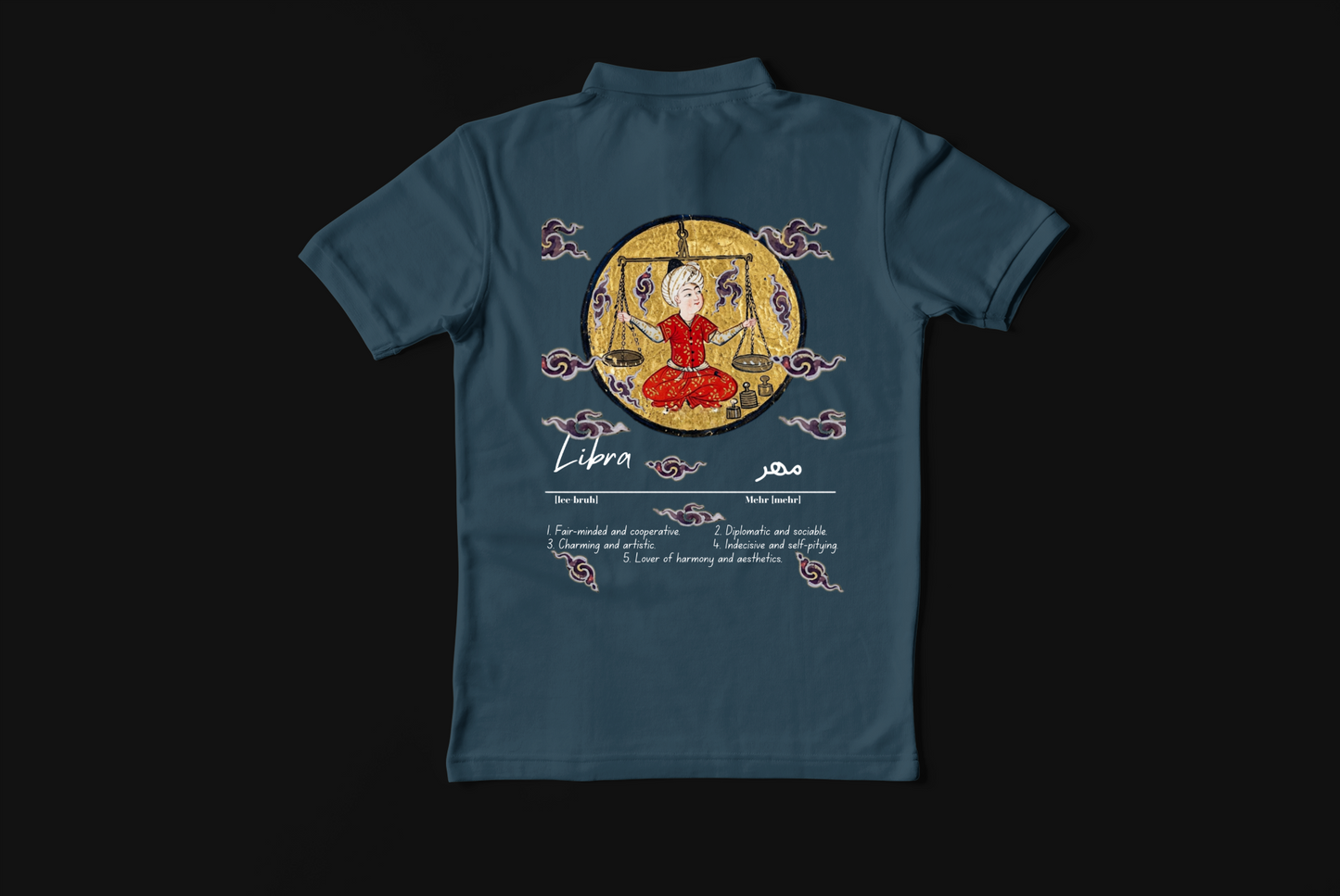 Amiel Zodiac Heritage: Libra - Premium ChromaSoft Polo